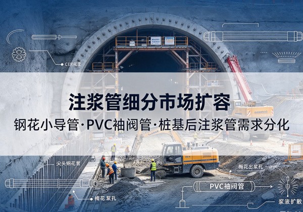 沈阳注浆管细分市场扩容，隧道钢花小导管、PVC 袖阀管、桩基后注浆管需求分化